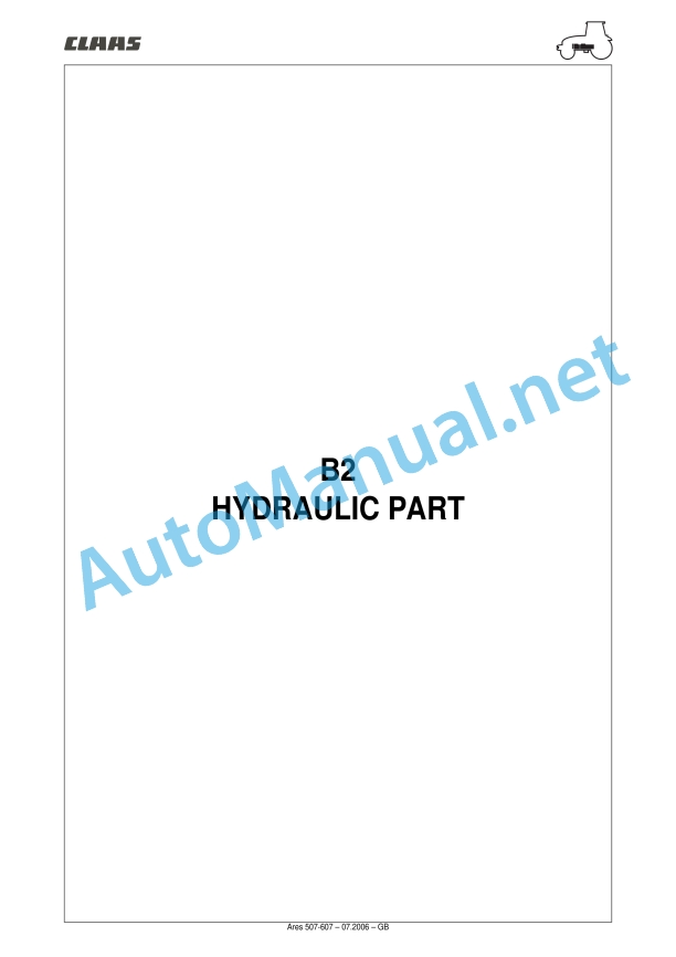 Claas Ares 697-617 Atz (A03) Tractors Repair Manual EN 25 Claas Ares 697-617 Atz (A03) Tractors Repair Manual EN - Image 25