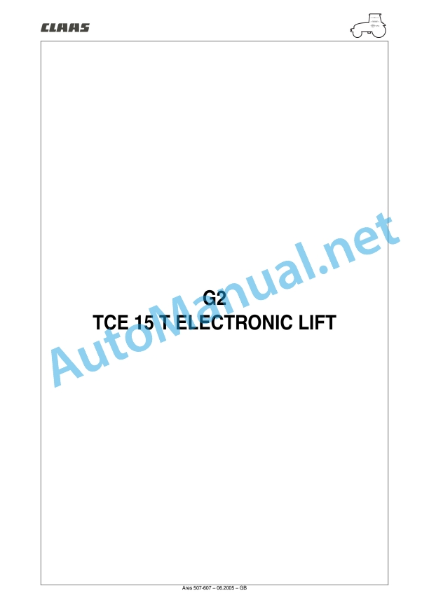 Claas Ares 697-617 Atz (A03) Tractors Repair Manual EN 34 Claas Ares 697-617 Atz (A03) Tractors Repair Manual EN - Image 34