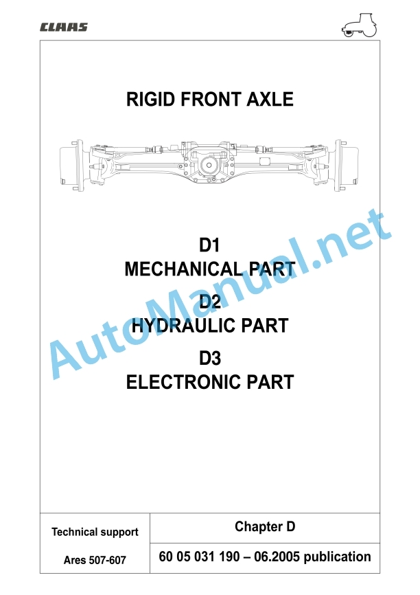 Claas Ares 697-617 Atz (A03) Tractors Repair Manual EN 4 Claas Ares 697-617 Atz (A03) Tractors Repair Manual EN - Image 4