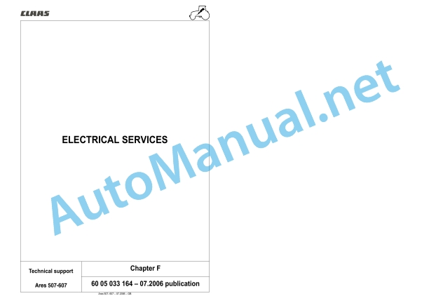 Claas Ares 697-617 Atz (A03) Tractors Repair Manual EN 7 Claas Ares 697-617 Atz (A03) Tractors Repair Manual EN - Image 7
