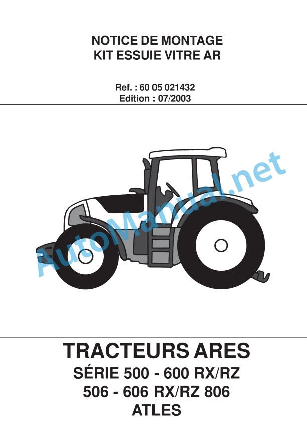 Claas Ares 836-816 Rz (A02) Tractors Assembly Instruction EN 20 Claas Ares 836-816 Rz (A02) Tractors Assembly Instruction EN - Image 20