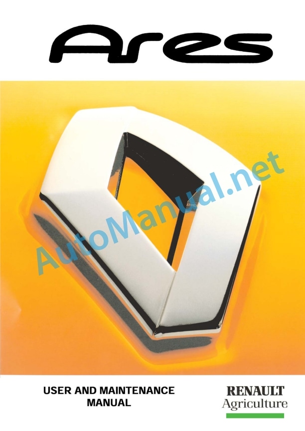 Claas Ares 836-816 Rz (A02) Tractors Operator Manual EN 6 Claas Ares 836-816 Rz (A02) Tractors Operator Manual EN - Image 6