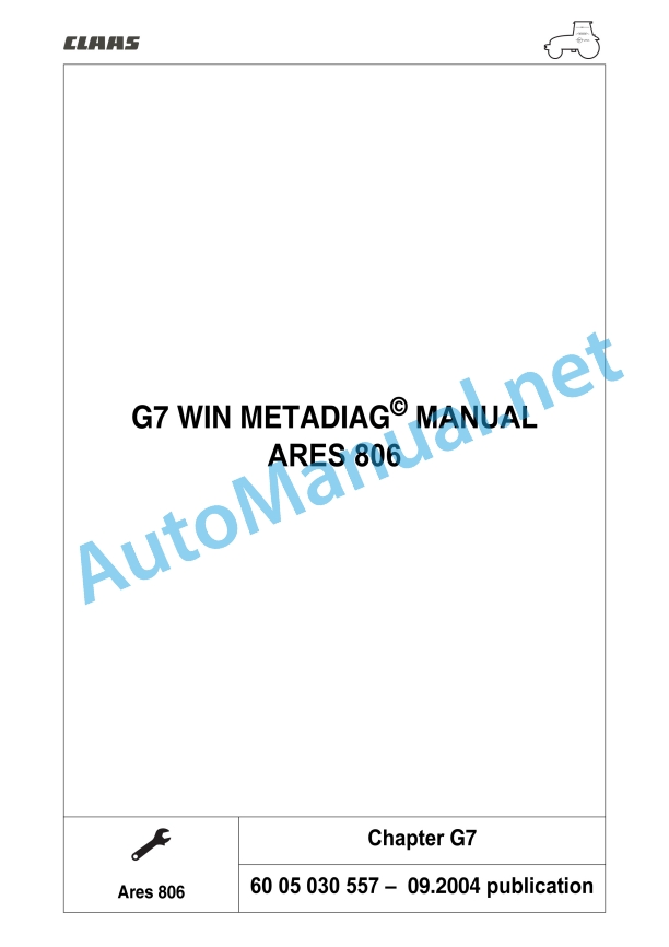 Claas Ares 836-816 Rz (A02) Tractors Repair Manual EN 19 Claas Ares 836-816 Rz (A02) Tractors Repair Manual EN - Image 19