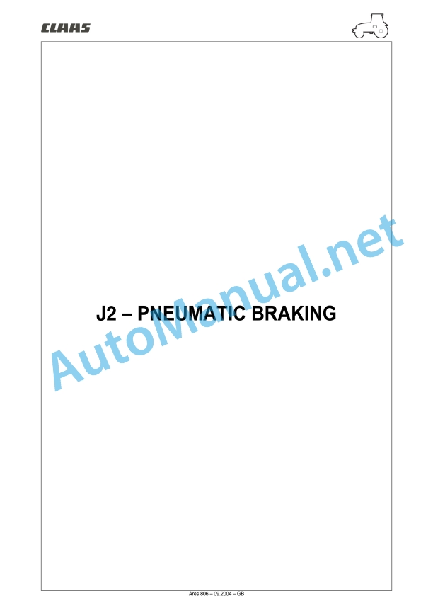 Claas Ares 836-816 Rz (A02) Tractors Repair Manual EN 29 Claas Ares 836-816 Rz (A02) Tractors Repair Manual EN - Image 29