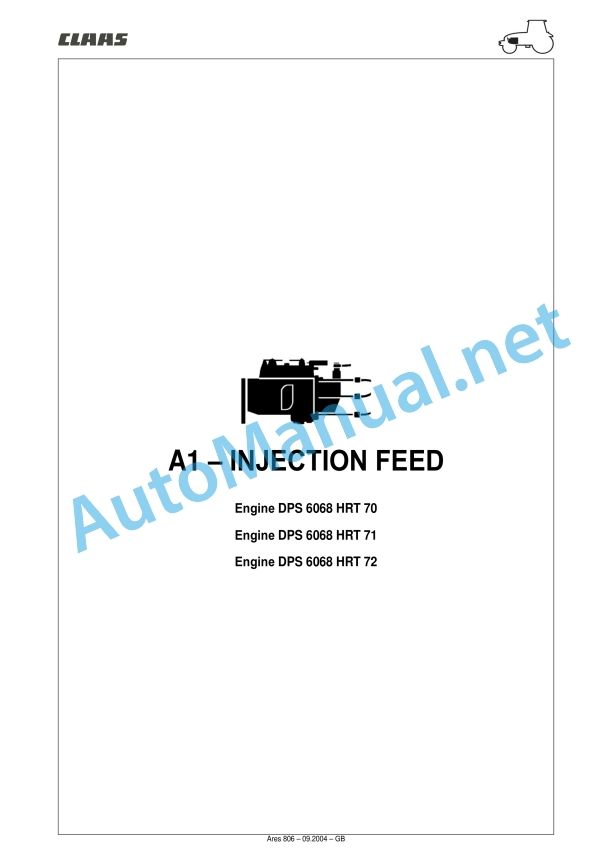 Claas Ares 836-816 Rz (A02) Tractors Repair Manual EN 30 Claas Ares 836-816 Rz (A02) Tractors Repair Manual EN - Image 30
