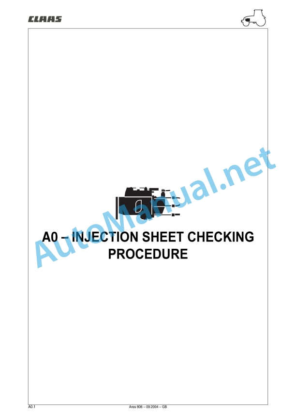 Claas Ares 836-816 Rz (A02) Tractors Repair Manual EN 32 Claas Ares 836-816 Rz (A02) Tractors Repair Manual EN - Image 32