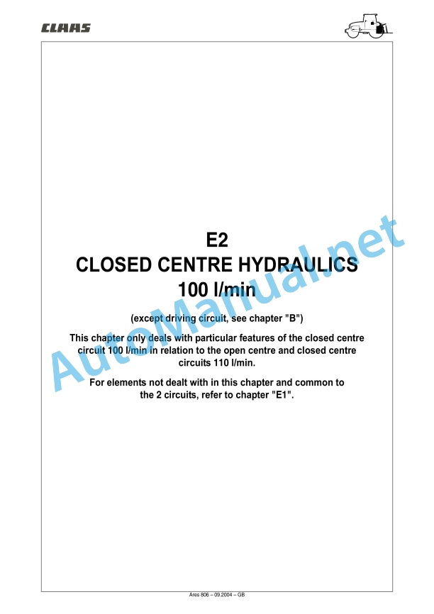 Claas Ares 836-816 Rz (A02) Tractors Repair Manual EN 39 Claas Ares 836-816 Rz (A02) Tractors Repair Manual EN - Image 39