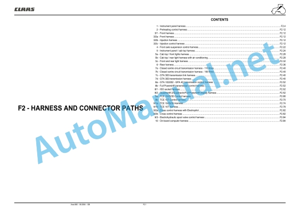 Claas Ares 836-816 Rz (A02) Tractors Repair Manual EN 40 Claas Ares 836-816 Rz (A02) Tractors Repair Manual EN - Image 40