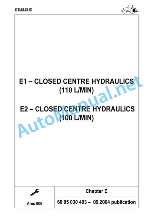 Claas Ares 836-816 Rz (A02) Tractors Repair Manual EN 7 Claas Ares 836-816 Rz (A02) Tractors Repair Manual EN - Image 7