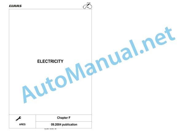 Claas Ares 836-816 Rz (A02) Tractors Repair Manual EN 8 Claas Ares 836-816 Rz (A02) Tractors Repair Manual EN - Image 8