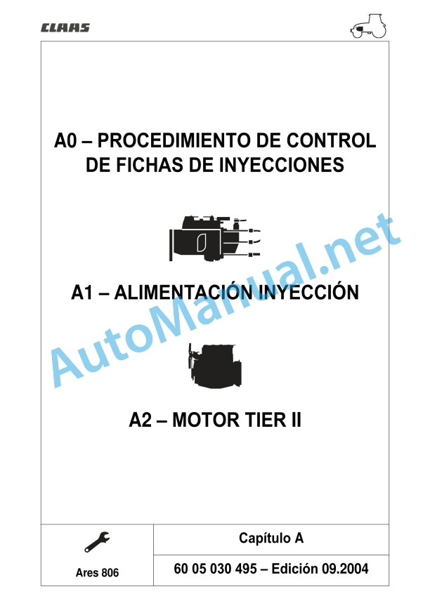 Claas Ares 836-816 Rz (A02) Tractors Repair Manual ES 11 Claas Ares 836-816 Rz (A02) Tractors Repair Manual ES - Image 11