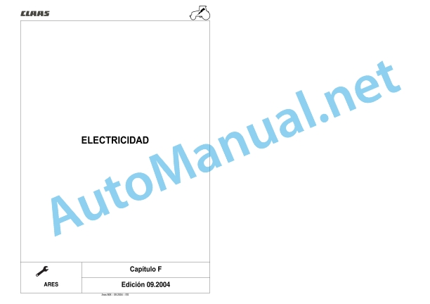 Claas Ares 836-816 Rz (A02) Tractors Repair Manual ES 23 Claas Ares 836-816 Rz (A02) Tractors Repair Manual ES - Image 23