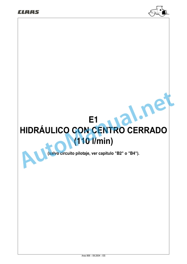 Claas Ares 836-816 Rz (A02) Tractors Repair Manual ES 42 Claas Ares 836-816 Rz (A02) Tractors Repair Manual ES - Image 42
