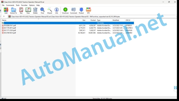 Claas Arion 420-410 (A32) Tractors Operator Manual ES