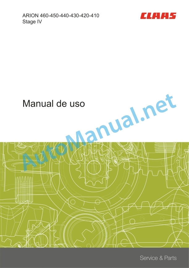 Alternative view of Claas Arion 420-410 Stage Iv (A52) Tractors Operator Manual ES