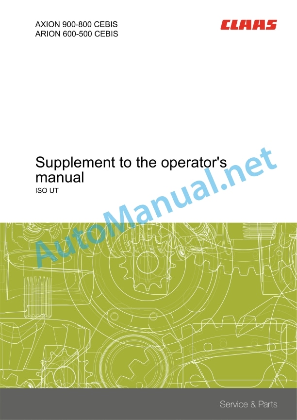 Claas Arion 420-410 Stage V (A72) Tractors Operator Manual EN 8 Claas Arion 420-410 Stage V (A72) Tractors Operator Manual EN - Image 8