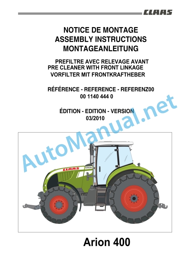 Claas Arion 430-410 (A21) Tractors Assembly Instruction EN 32 Claas Arion 430-410 (A21) Tractors Assembly Instruction EN - Image 32