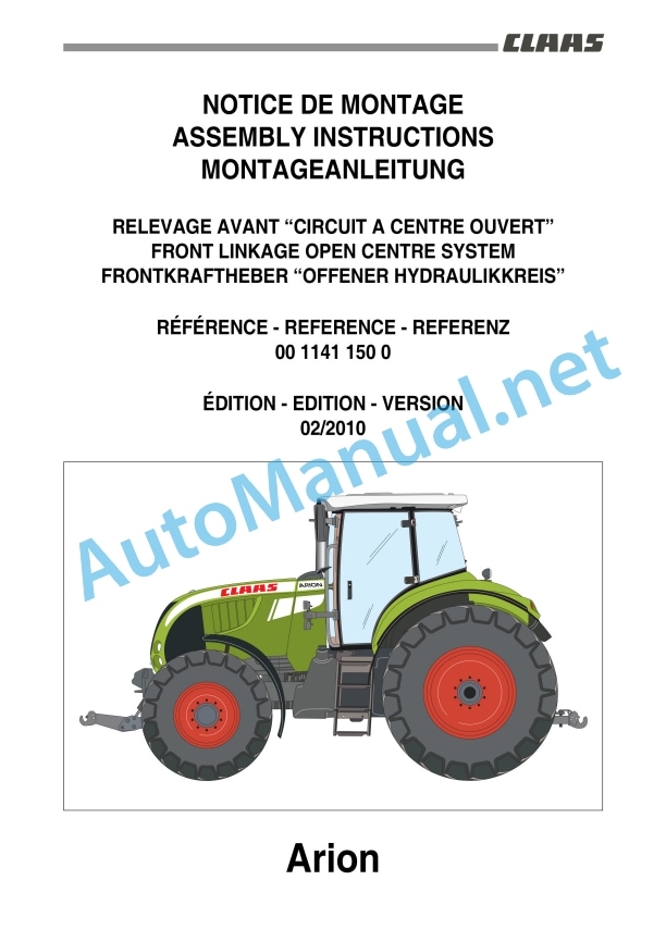 Claas Arion 430-410 (A21) Tractors Assembly Instruction EN 35 Claas Arion 430-410 (A21) Tractors Assembly Instruction EN - Image 35