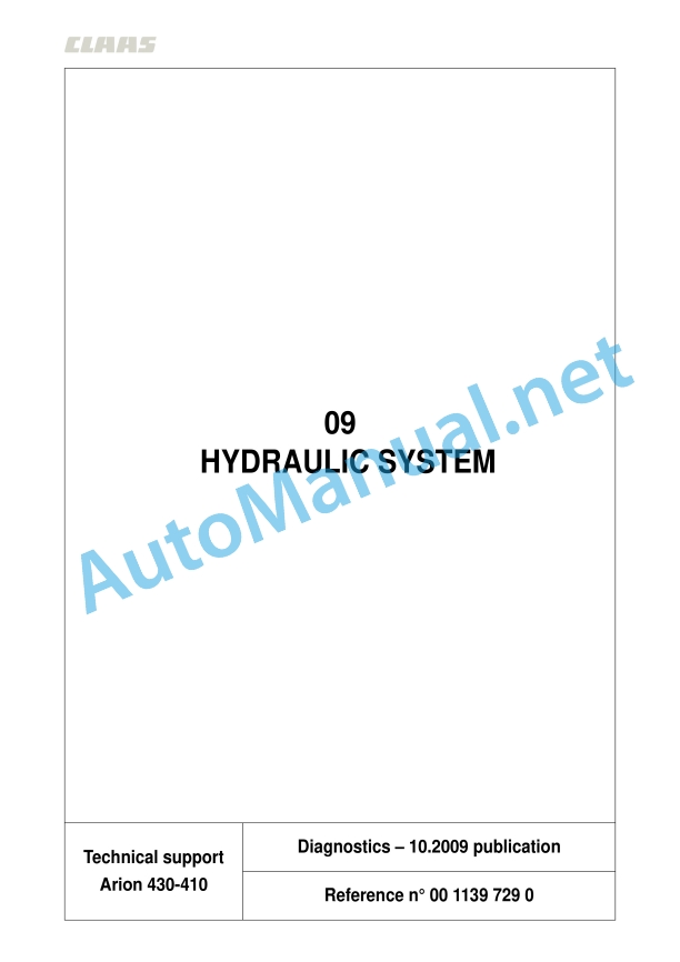 Claas Arion 430-410 (A21) Tractors Repair Manual EN 23 Claas Arion 430-410 (A21) Tractors Repair Manual EN - Image 23