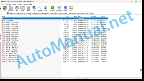 Claas Arion 430-410 (A21) Tractors Repair Manual ES