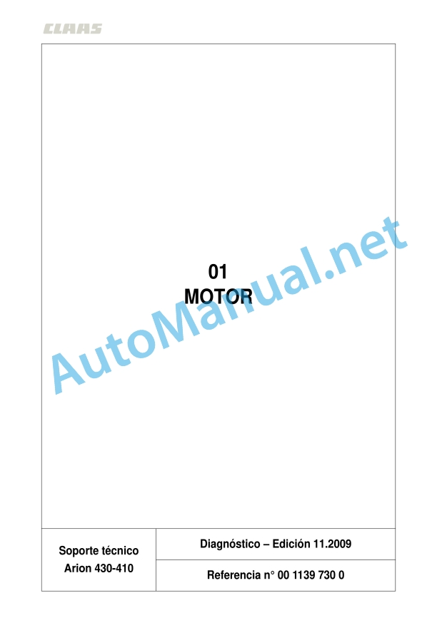 Claas Arion 430-410 (A21) Tractors Repair Manual ES 19 Claas Arion 430-410 (A21) Tractors Repair Manual ES - Image 19