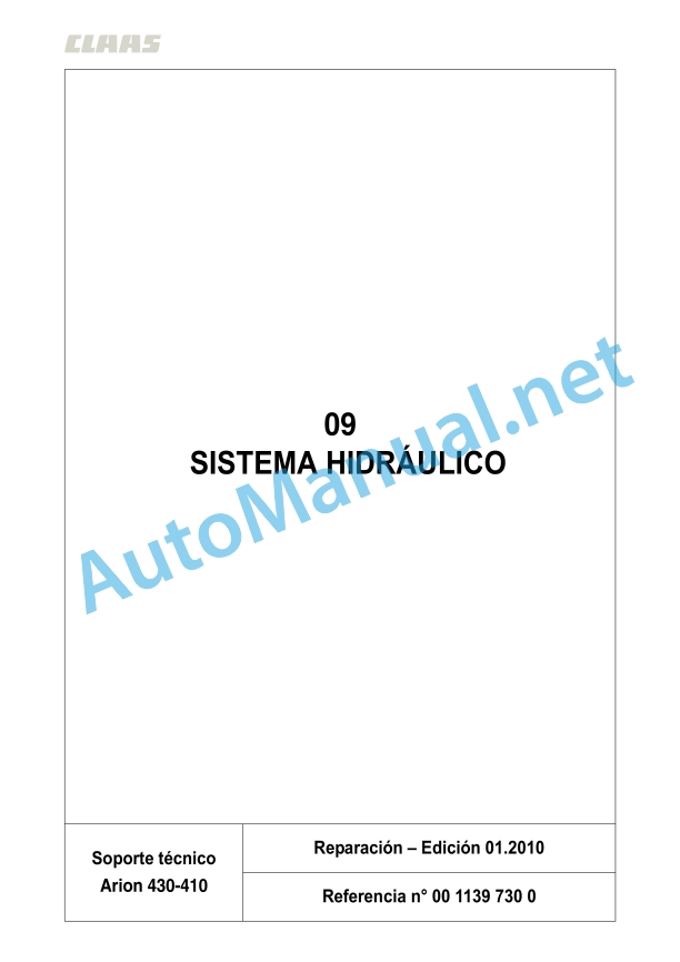 Claas Arion 430-410 (A21) Tractors Repair Manual ES 22 Claas Arion 430-410 (A21) Tractors Repair Manual ES - Image 22