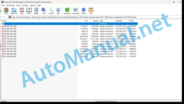 Claas Arion 460-430 Stage Iv (A53) Tractors Operator Manual EN