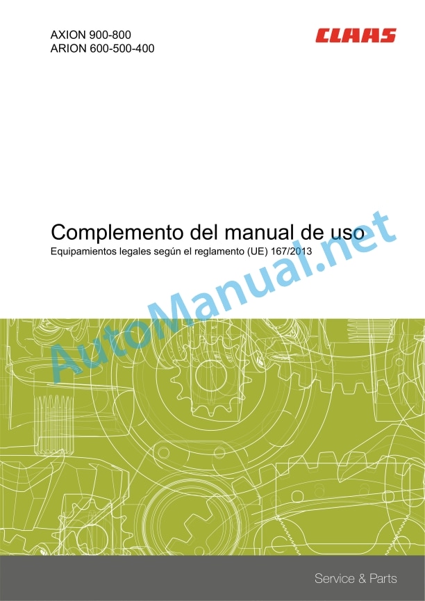 Alternative view of Claas Arion 470-420 Stage V (A73) Tractors Operator Manual ES