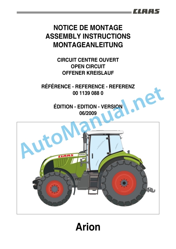 Claas Arion 540-510 (A18) Tractors Assembly Instruction EN 22 Claas Arion 540-510 (A18) Tractors Assembly Instruction EN - Image 22