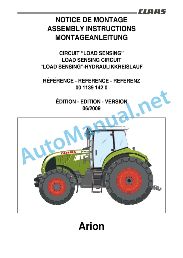 Claas Arion 540-510 (A18) Tractors Assembly Instruction EN 24 Claas Arion 540-510 (A18) Tractors Assembly Instruction EN - Image 24