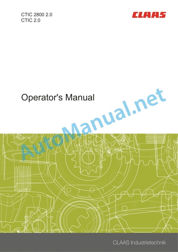 Claas Arion 540-510 (A18) Tractors Operator Manual EN 3 Claas Arion 540-510 (A18) Tractors Operator Manual EN - Image 3