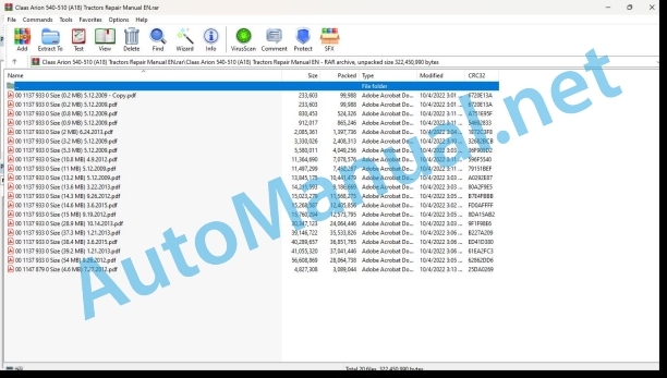 Claas Arion 540-510 (A18) Tractors Repair Manual EN