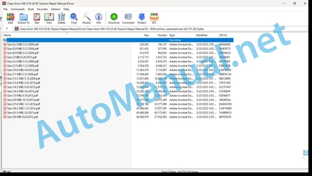 Claas Arion 540-510 (A18) Tractors Repair Manual ES