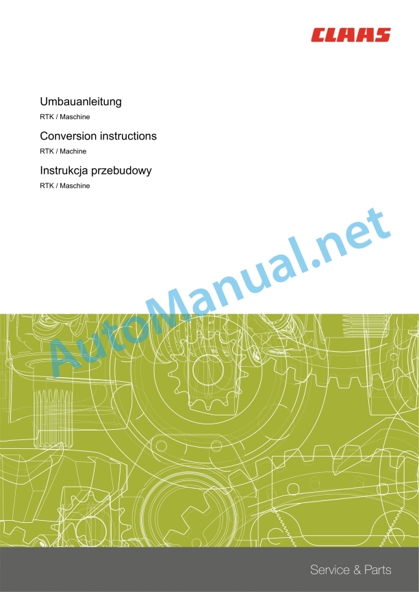 Alternative view of Claas Arion 550-510 Hexashift (A74) Tractors Assembly Instruction EN