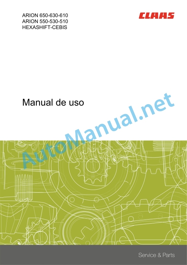 Alternative view of Claas Arion 550-510 Hexashift (A74) Tractors Operator Manual ES