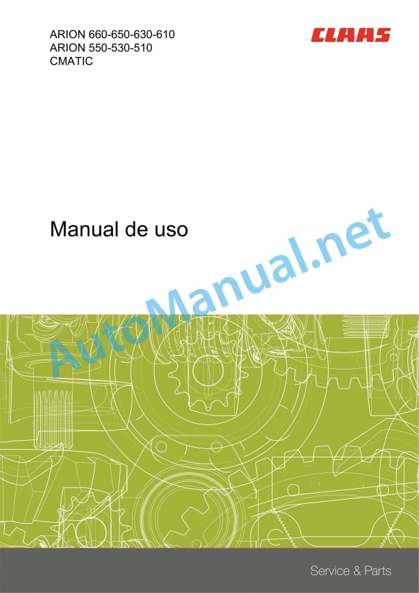 Alternative view of Claas Arion 550-510 St4 Cmatic (A75) Tractors Operator Manual ES