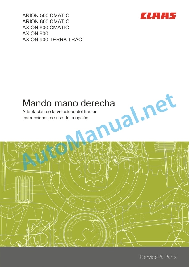 Claas Arion 550-510 St4 Cmatic (A75) Tractors Operator Manual ES 5 Claas Arion 550-510 St4 Cmatic (A75) Tractors Operator Manual ES - Image 5