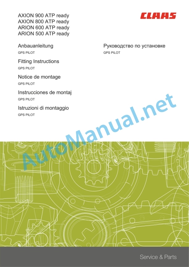 Claas Arion 550-520 Hexashift (A34) Tractors Assembly Instruction EN 27 Claas Arion 550-520 Hexashift (A34) Tractors Assembly Instruction EN - Image 27