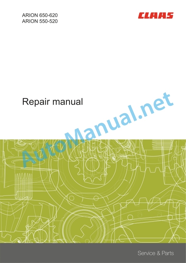 Alternative view of Claas Arion 550-520 Hexashift (A34) Tractors Repair Manual EN