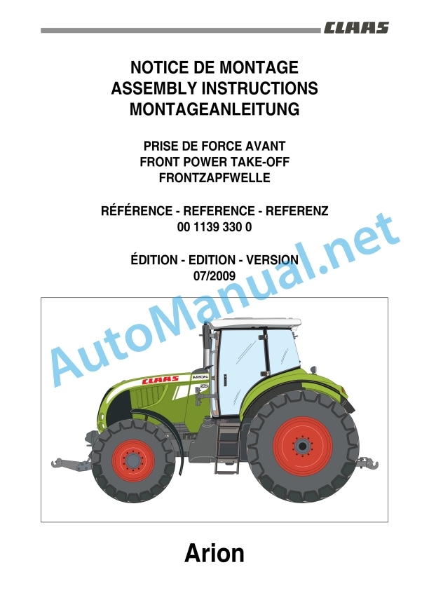 Claas Arion 640 630 620 610 600 (A19) Tractors Assembly Instruction EN 26 Claas Arion 640 630 620 610 600 (A19) Tractors Assembly Instruction EN - Image 26