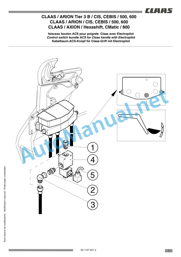 Claas Arion 640 630 620 610 600 (A19) Tractors Assembly Instruction EN 38 Claas Arion 640 630 620 610 600 (A19) Tractors Assembly Instruction EN - Image 38