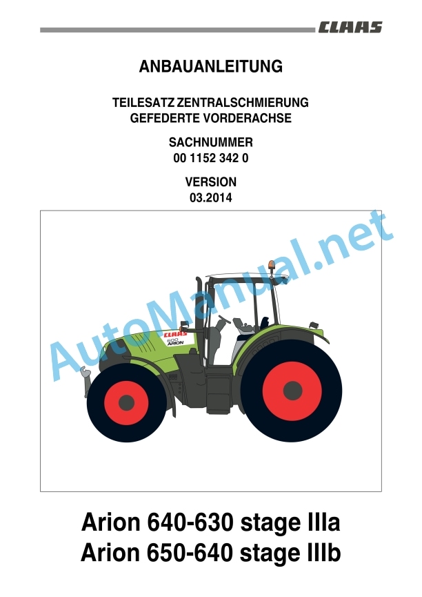 Claas Arion 640 630 620 610 600 (A19) Tractors Assembly Instruction EN 40 Claas Arion 640 630 620 610 600 (A19) Tractors Assembly Instruction EN - Image 40