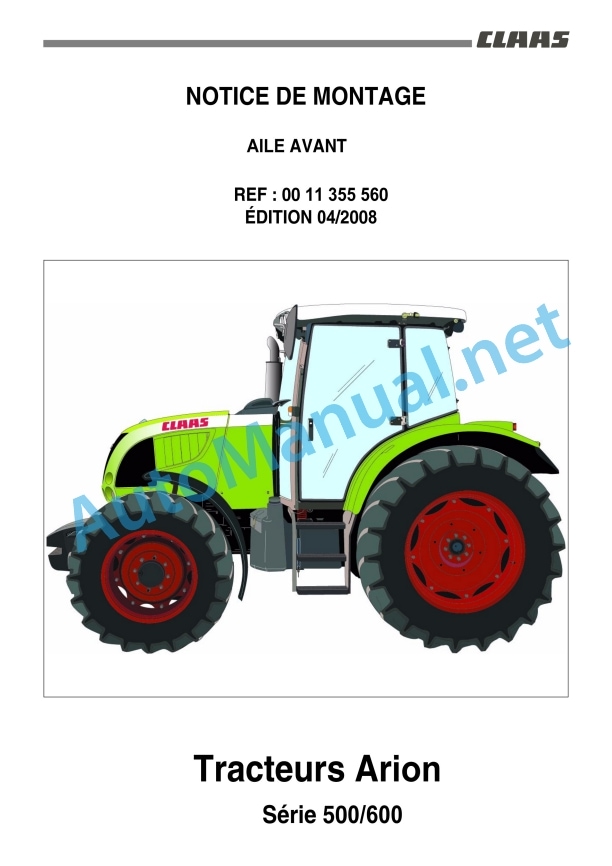 Claas Arion 640 630 620 610 600 (A19) Tractors Assembly Instruction EN 8 Claas Arion 640 630 620 610 600 (A19) Tractors Assembly Instruction EN - Image 8