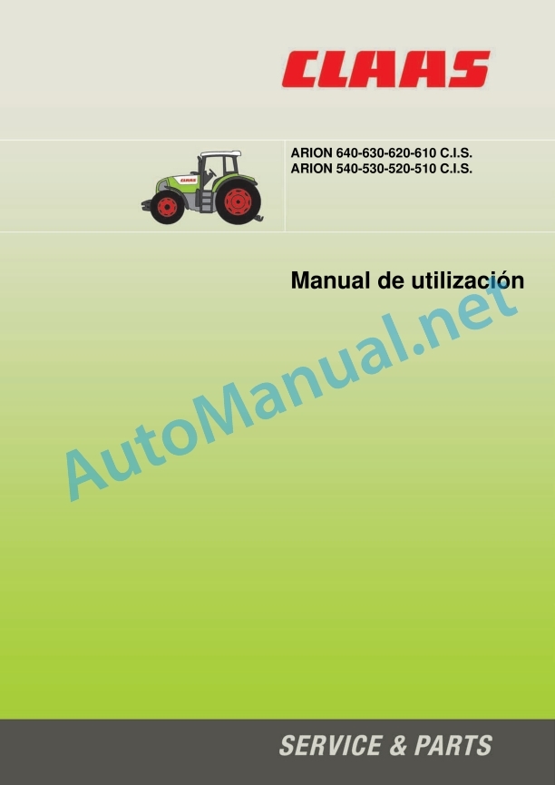 Claas Arion 640 630 620 610 600 (A19) Tractors Operator Manual ES 4 Claas Arion 640 630 620 610 600 (A19) Tractors Operator Manual ES - Image 4