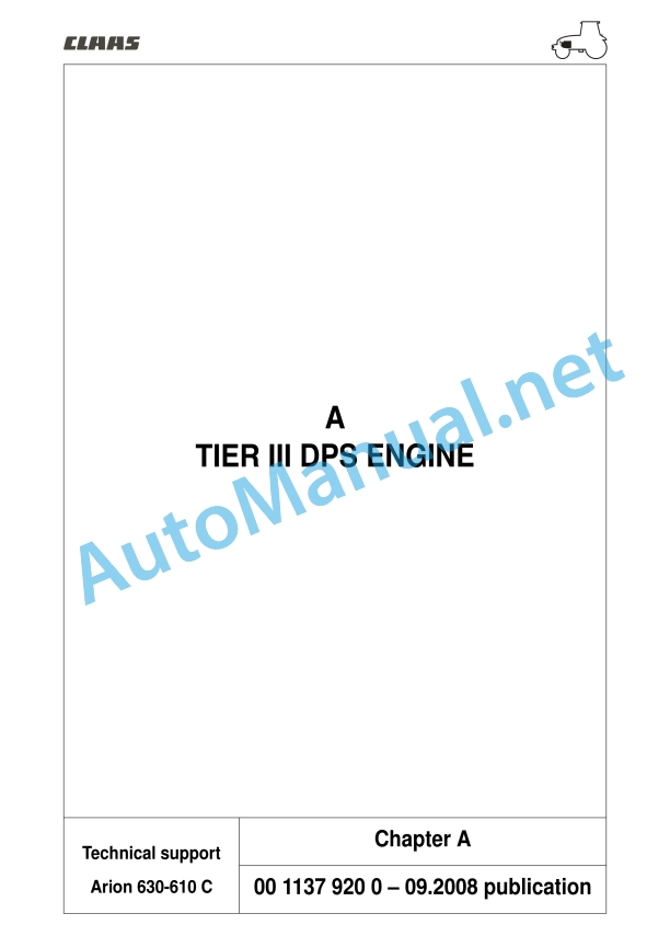 Claas Arion 640 630 620 610 600 C (A20) Tractors Technical System EN 10 Claas Arion 640 630 620 610 600 C (A20) Tractors Technical System EN - Image 10