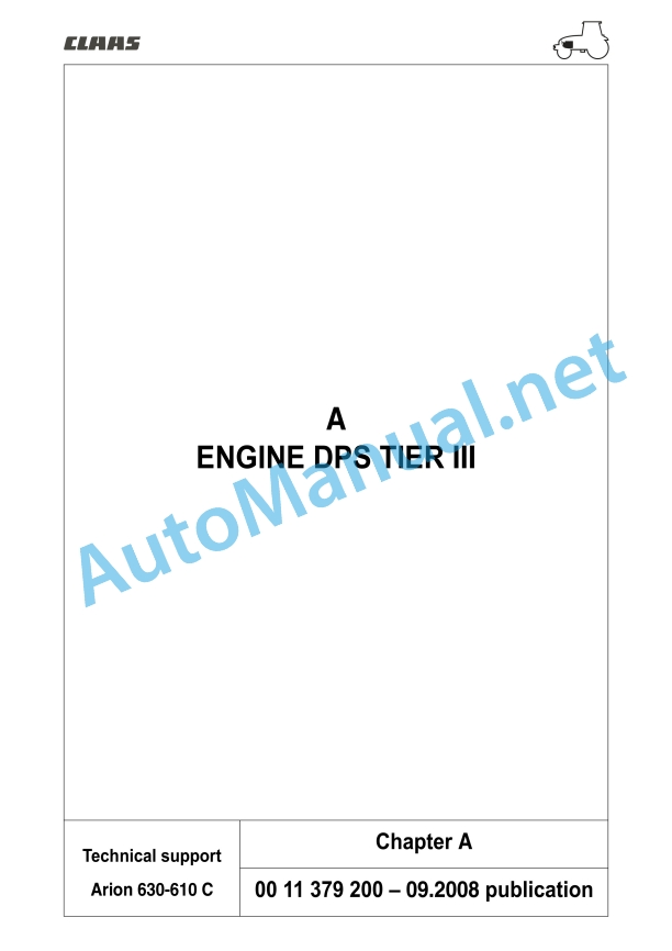 Claas Arion 640 630 620 610 600 C (A20) Tractors Technical System EN 17 Claas Arion 640 630 620 610 600 C (A20) Tractors Technical System EN - Image 17