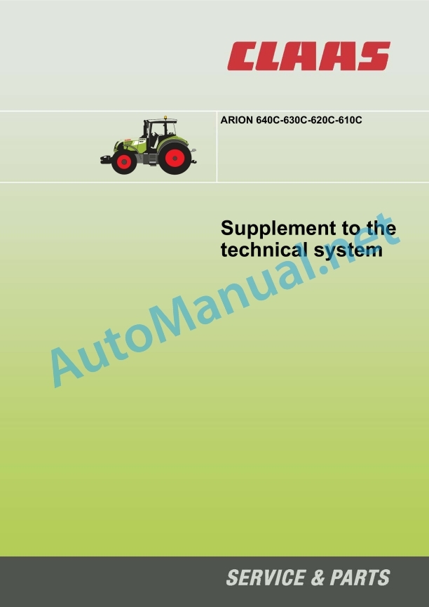 Claas Arion 640 630 620 610 600 C (A20) Tractors Technical System EN 23 Claas Arion 640 630 620 610 600 C (A20) Tractors Technical System EN - Image 23