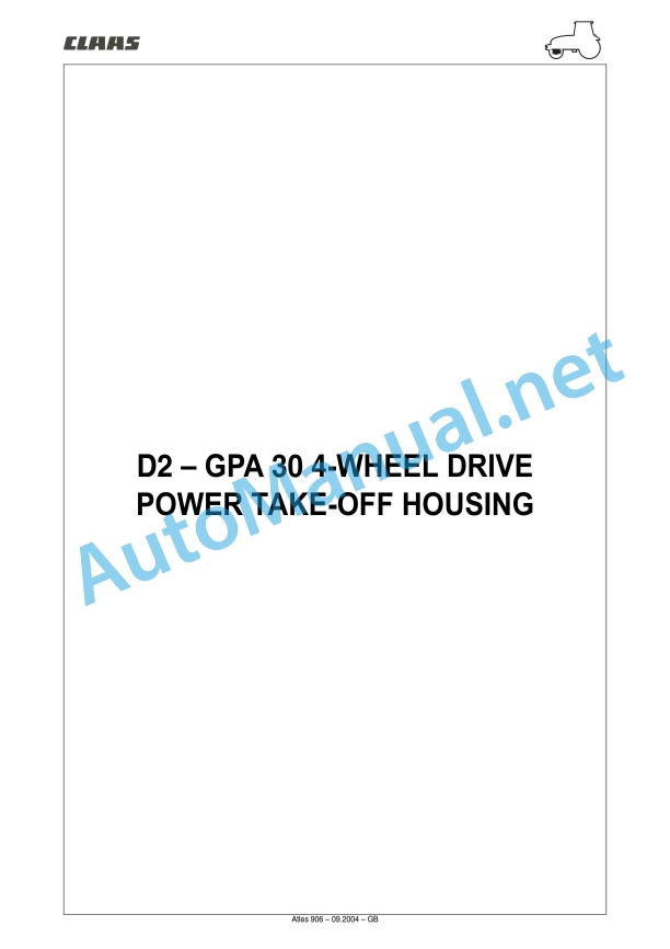 Claas Atles 946-926 Rz (A01) Tractors Repair Manual EN 21 Claas Atles 946-926 Rz (A01) Tractors Repair Manual EN - Image 21