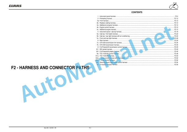 Claas Atles 946-926 Rz (A01) Tractors Repair Manual EN 34 Claas Atles 946-926 Rz (A01) Tractors Repair Manual EN - Image 34