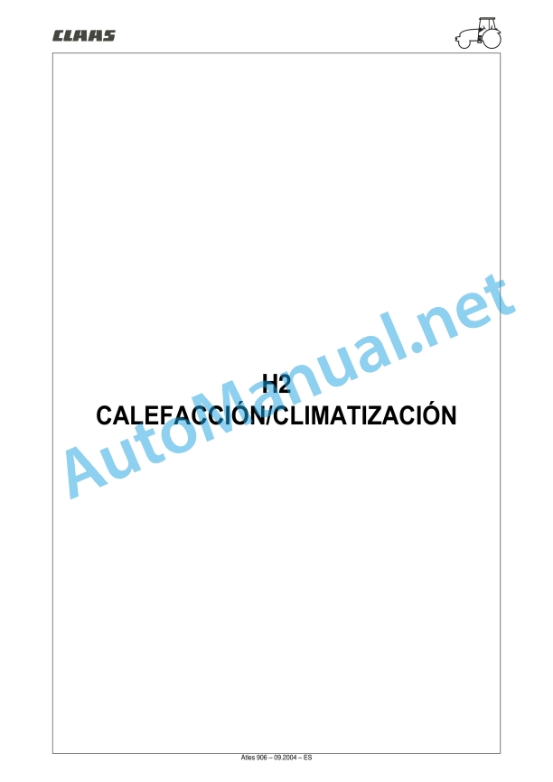 Claas Atles 946-926 Rz (A01) Tractors Repair Manual ES 12 Claas Atles 946-926 Rz (A01) Tractors Repair Manual ES - Image 12